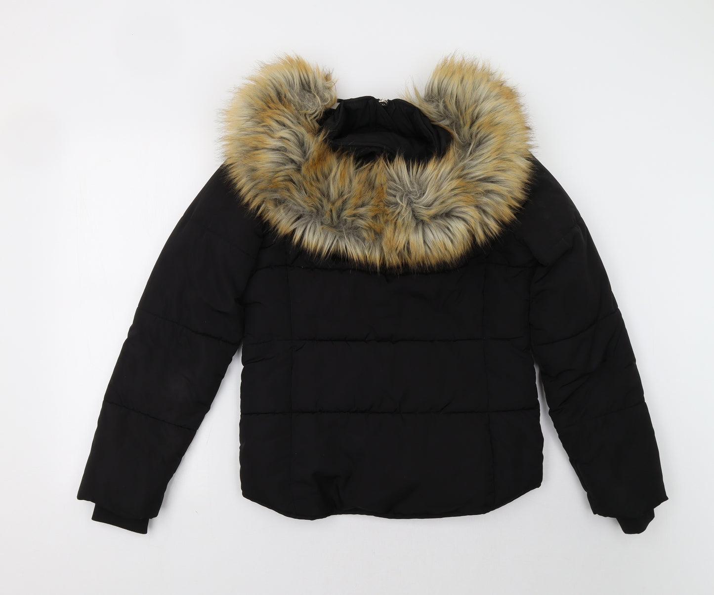 Topshop Womens Black   Puffer Jacket Jacket Size 6