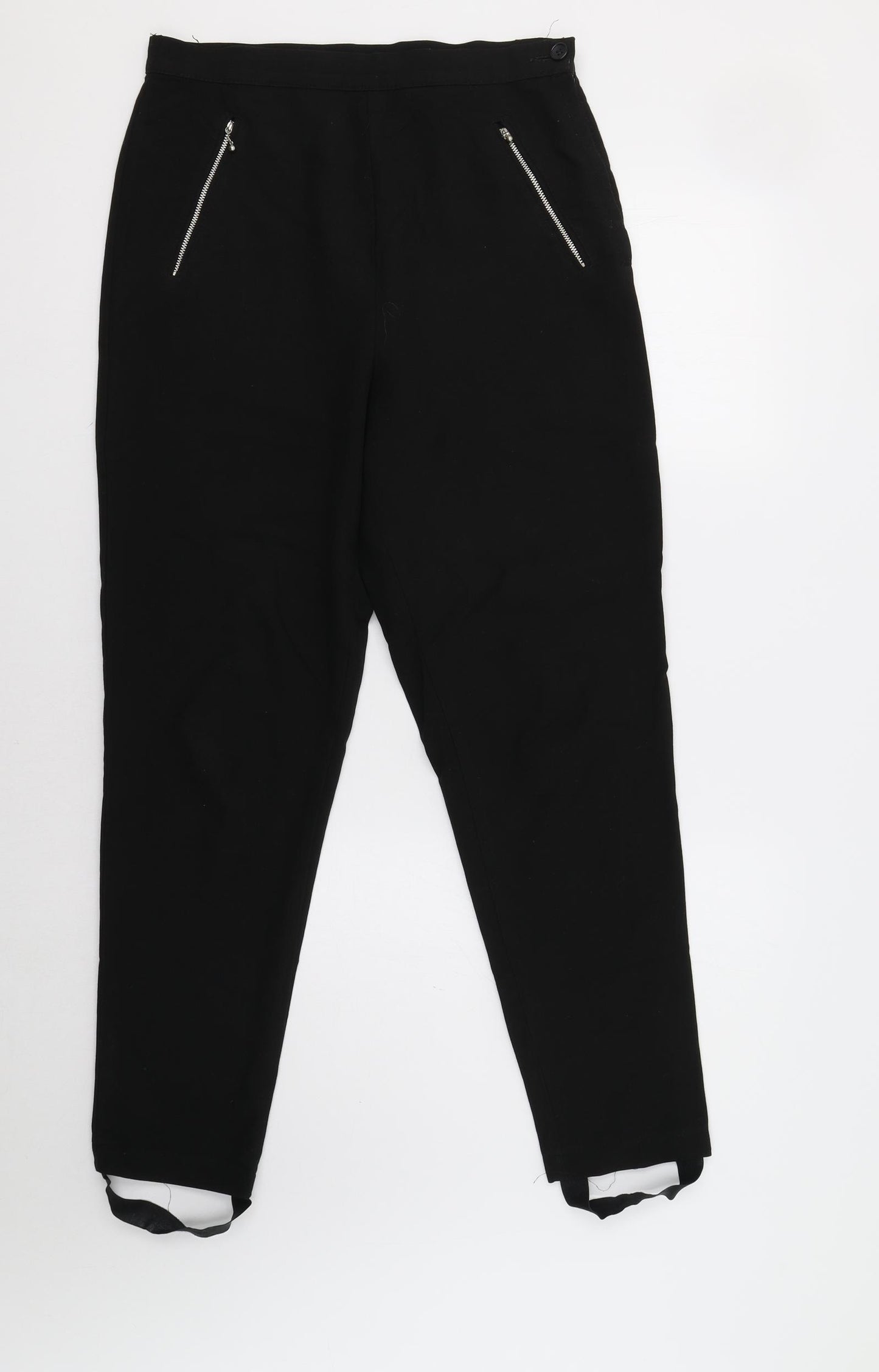 IMAGES Womens Black   Trousers  Size 10 L28 in