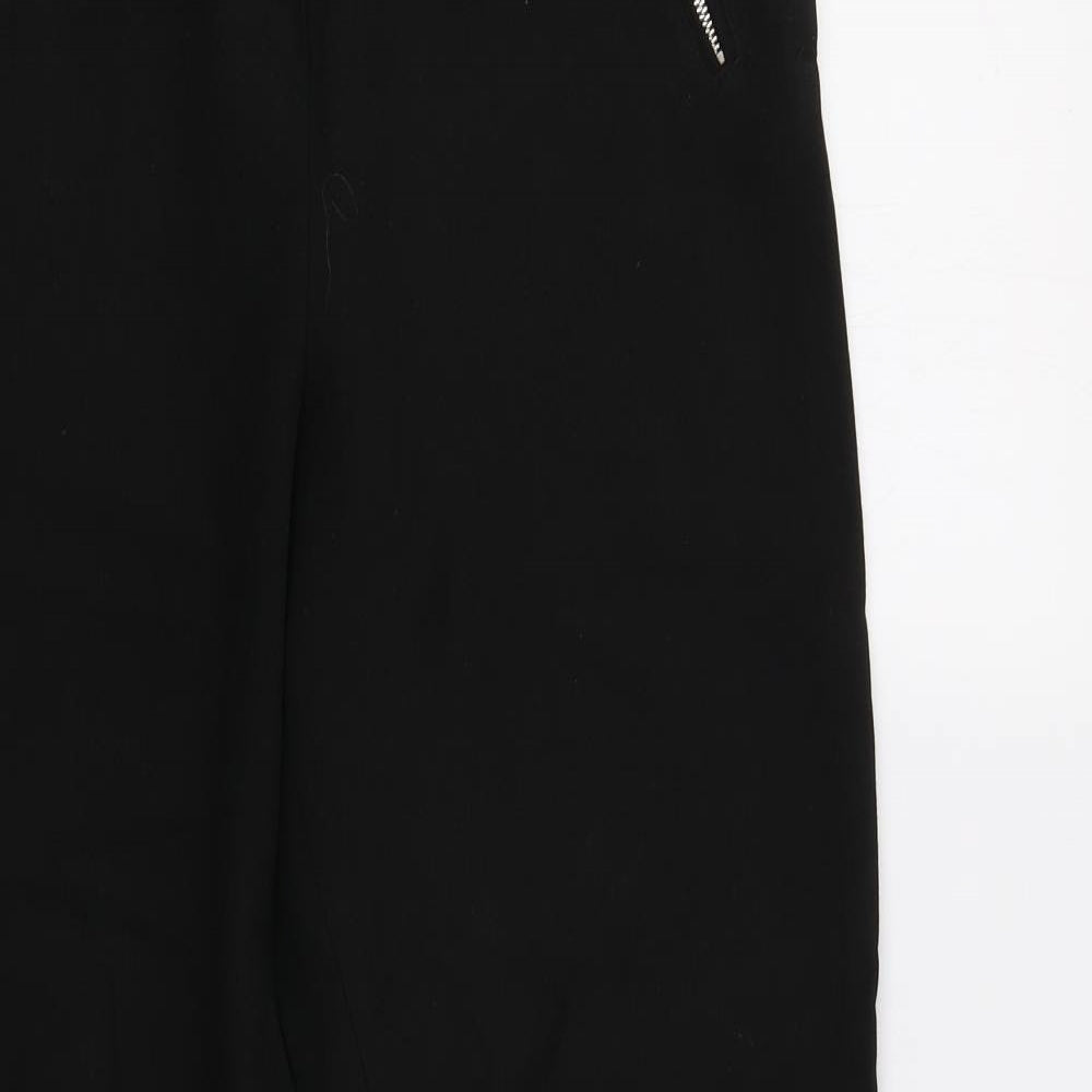 IMAGES Womens Black   Trousers  Size 10 L28 in