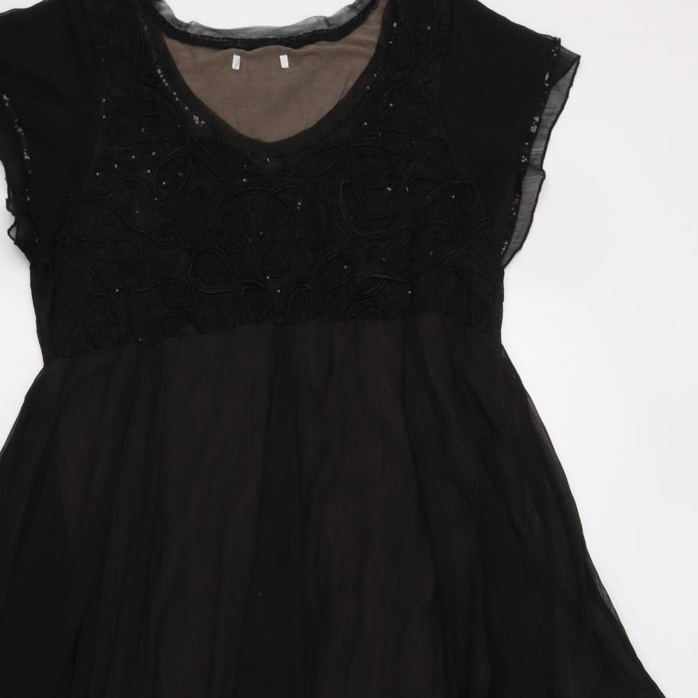 mamas & papas Womens Black   Fit & Flare  Size 16