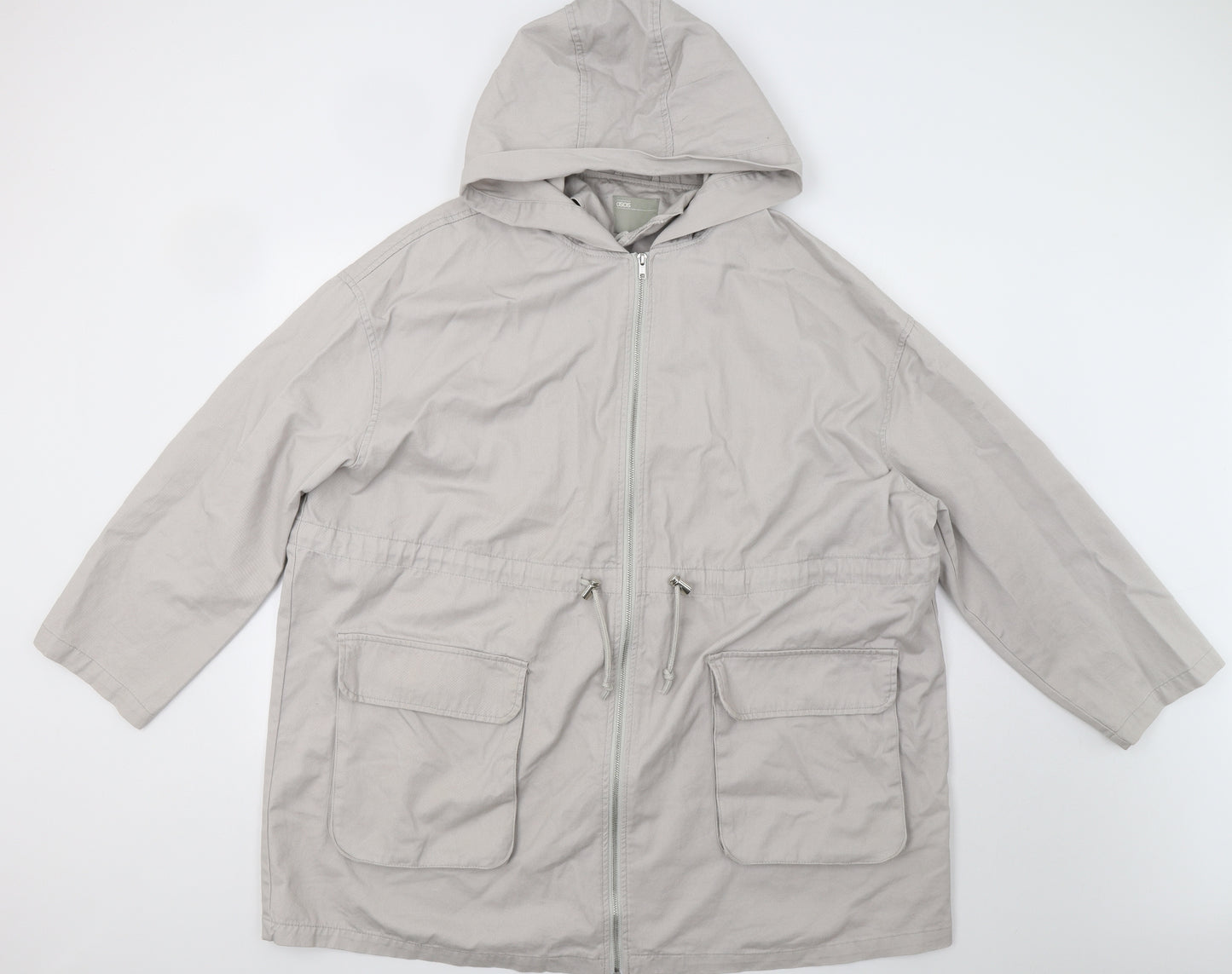 ASOS Womens Beige   Parka Jacket Size 18