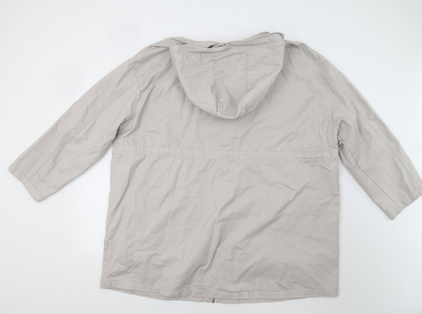 ASOS Womens Beige   Parka Jacket Size 18