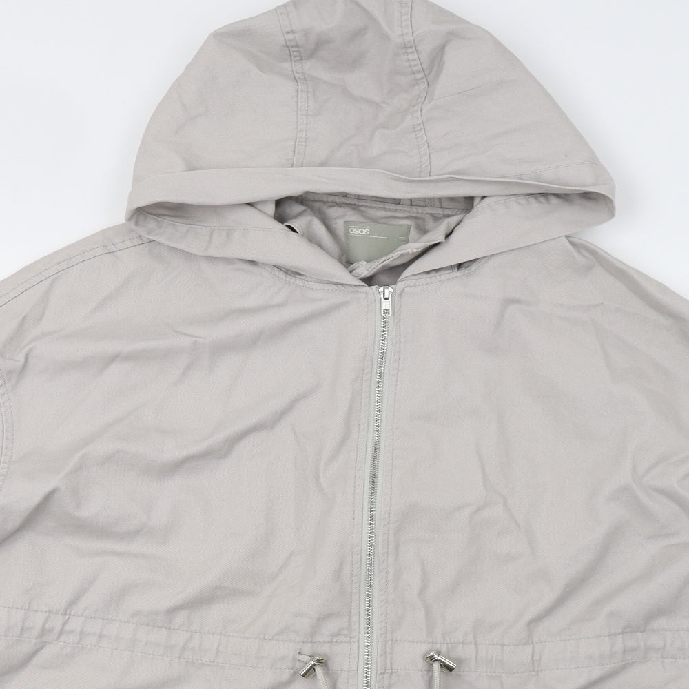 ASOS Womens Beige   Parka Jacket Size 18