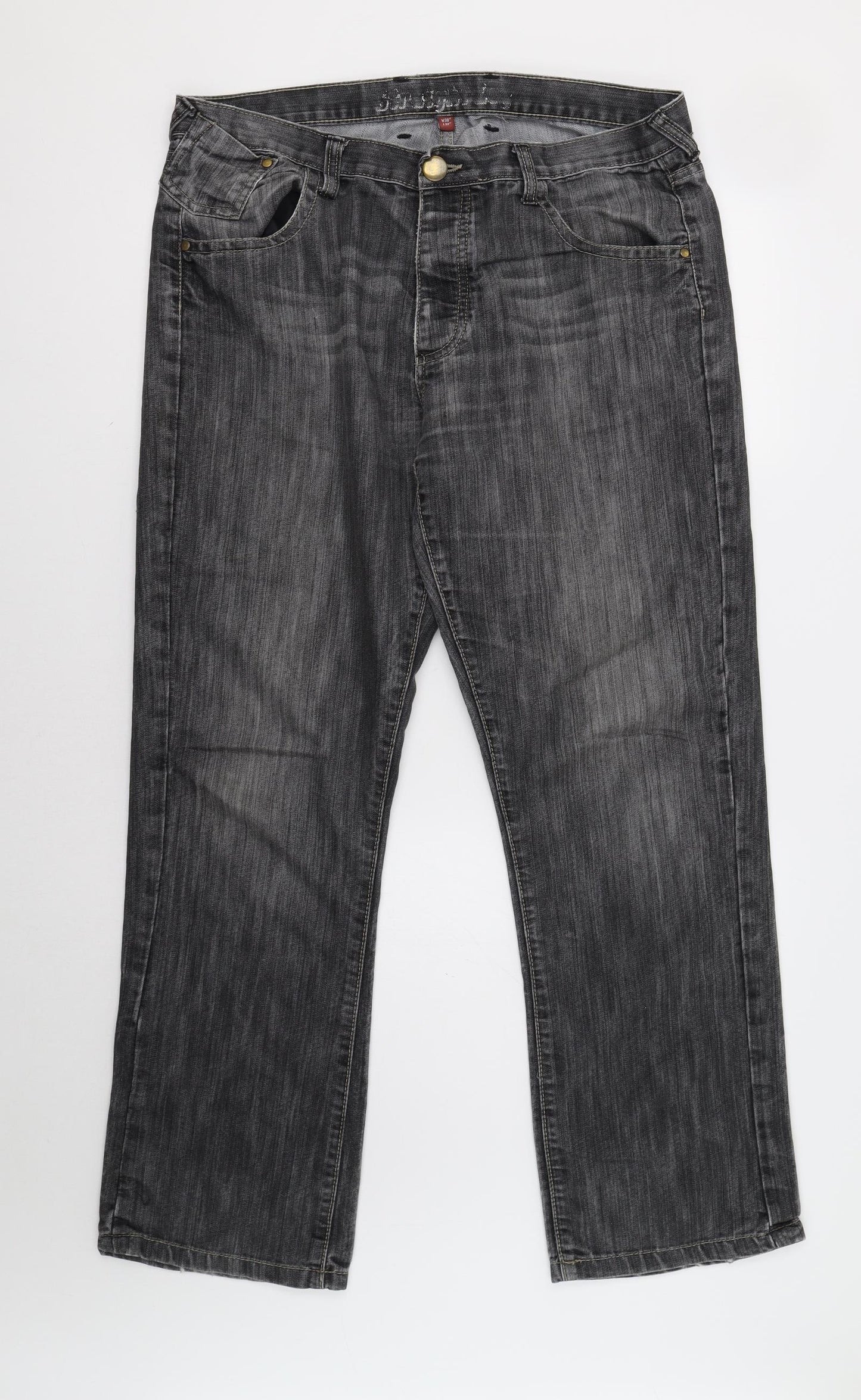 Primark Mens Grey   Bootcut Jeans Size 38 L32 in