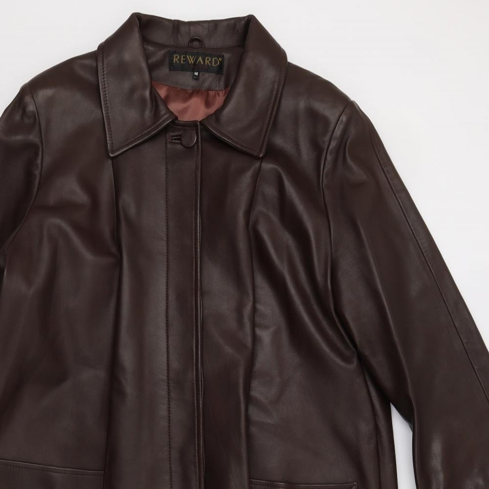 Reward Womens Brown   Overcoat Coat Size 14