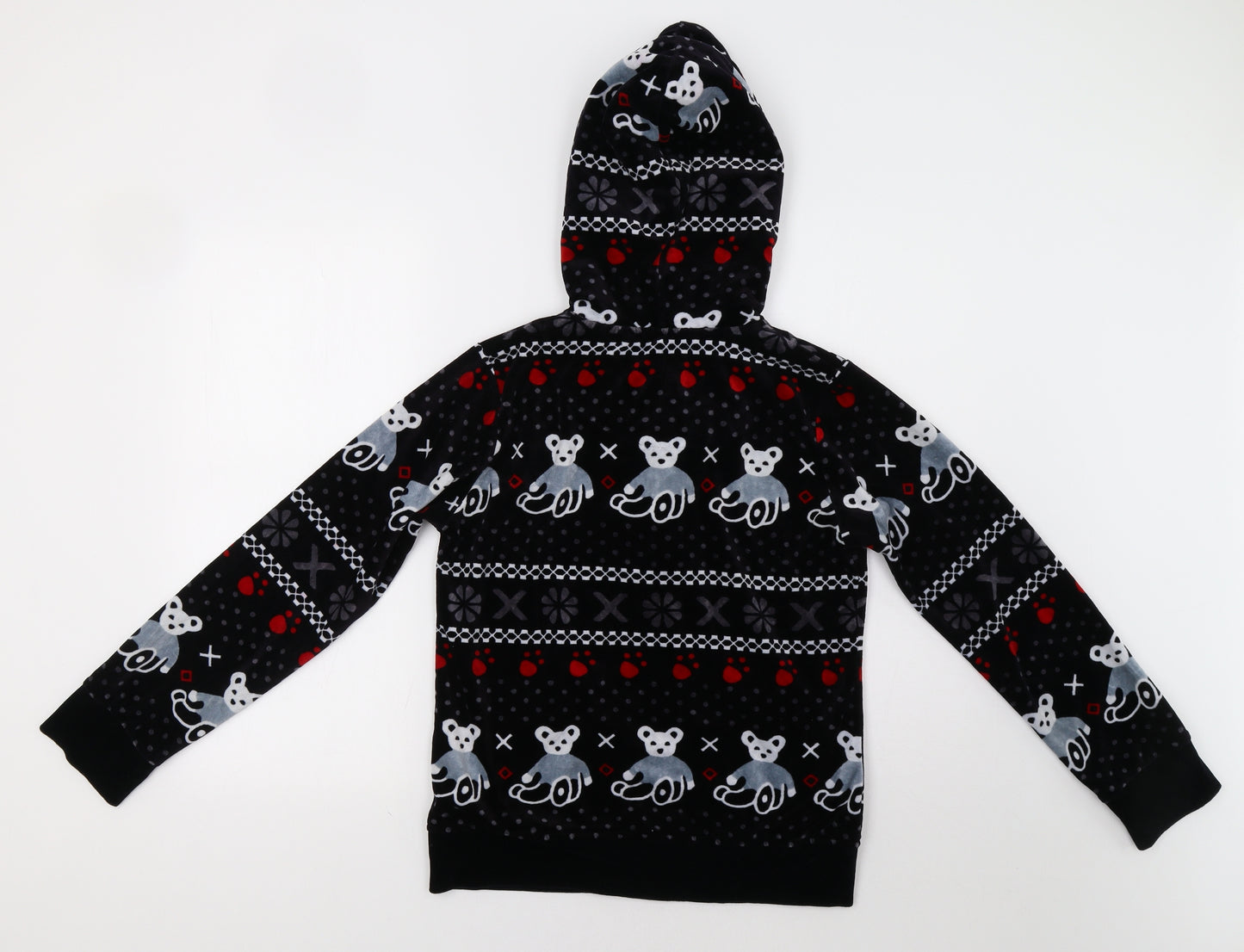 Birlik Womens Blue Fair Isle  Top Lounge Set Size L  - Teddy Bear