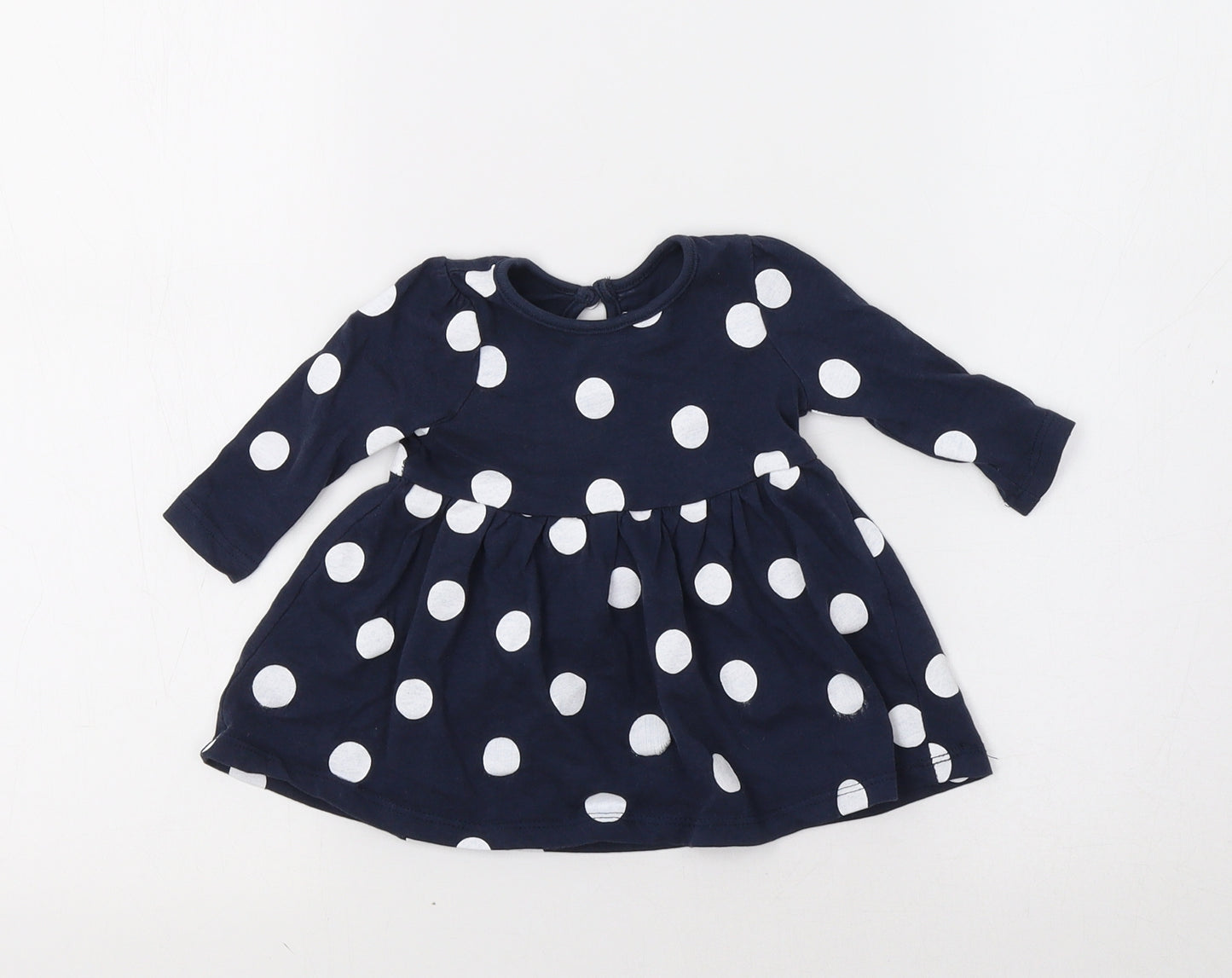 Primark Baby Blue Polka Dot  Fit & Flare  Size 0-3 Months