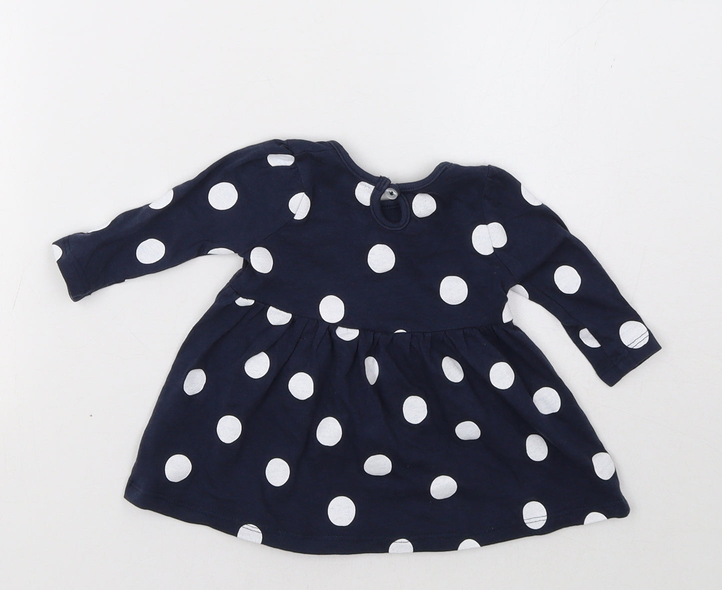 Primark Baby Blue Polka Dot  Fit & Flare  Size 0-3 Months