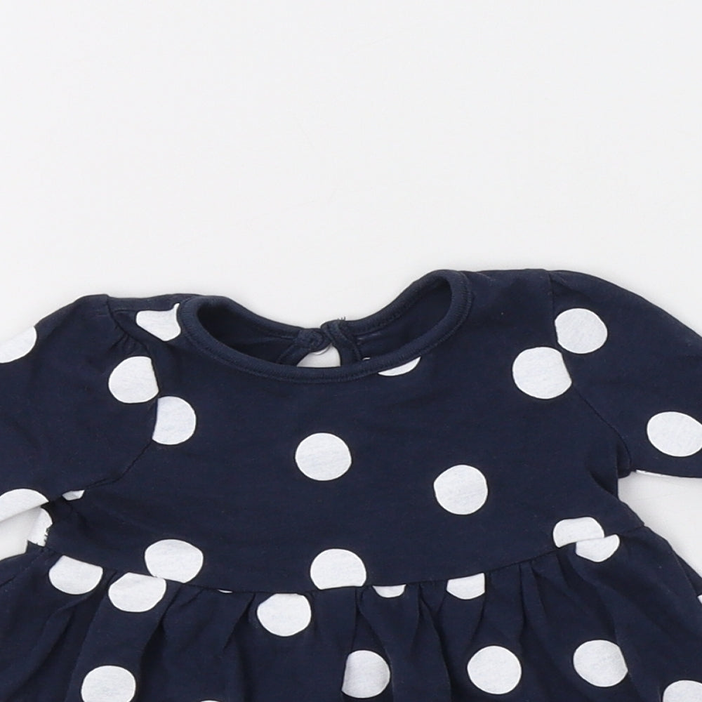 Primark Baby Blue Polka Dot  Fit & Flare  Size 0-3 Months