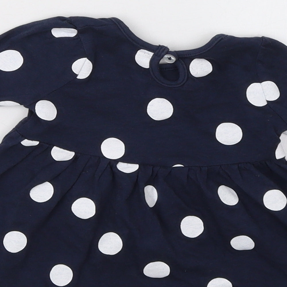 Primark Baby Blue Polka Dot  Fit & Flare  Size 0-3 Months