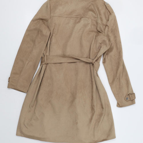 Dorothy Perkins Womens Beige   Trench Coat Coat Size 14