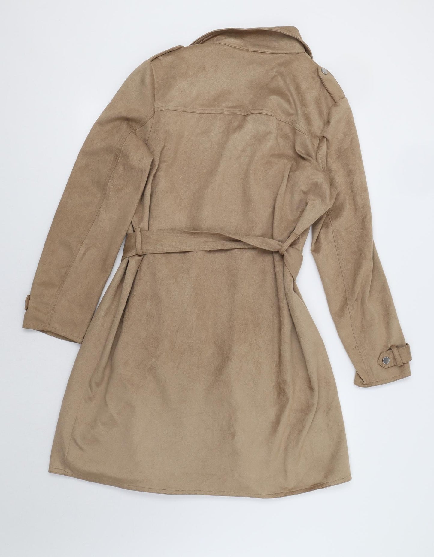 Dorothy Perkins Womens Beige   Trench Coat Coat Size 14