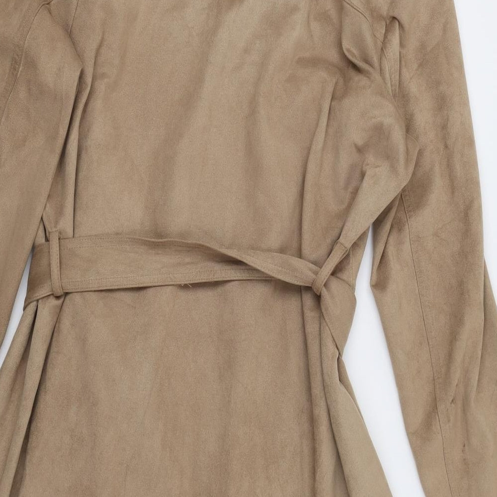 Dorothy Perkins Womens Beige   Trench Coat Coat Size 14