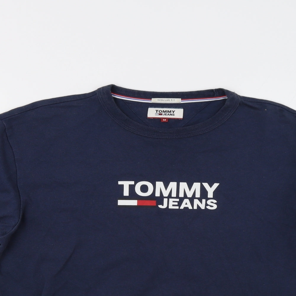 Tommy Jeans Mens Blue   Pullover Sweatshirt Size M