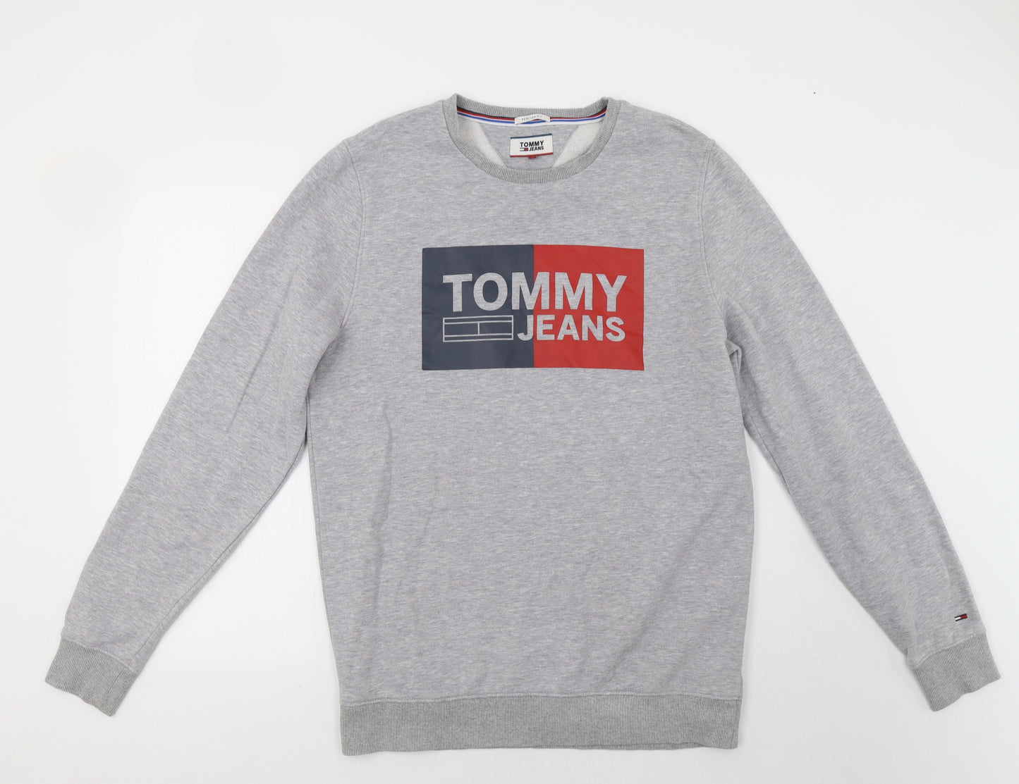 Tommy Jeans Mens Grey   Pullover Sweatshirt Size L