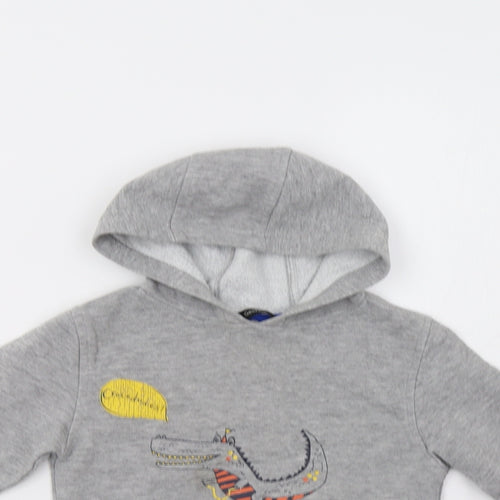 George Boys Grey   Pullover Hoodie Size 2-3 Years  - Crocodile