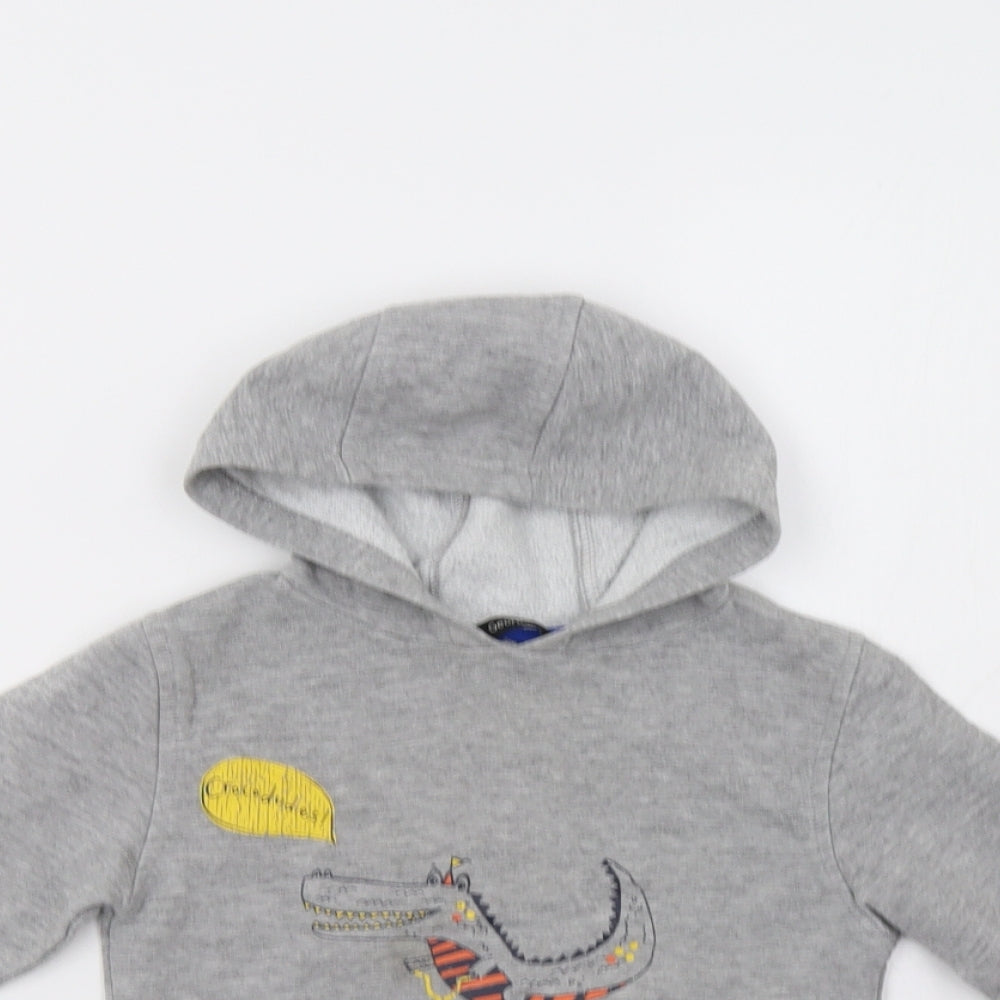George Boys Grey   Pullover Hoodie Size 2-3 Years  - Crocodile
