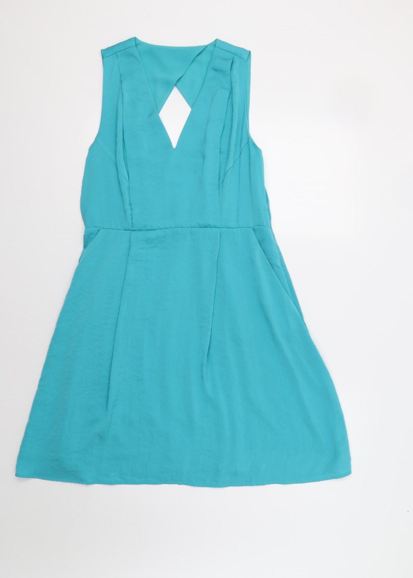 Whistles Womens Green   Fit & Flare  Size 14