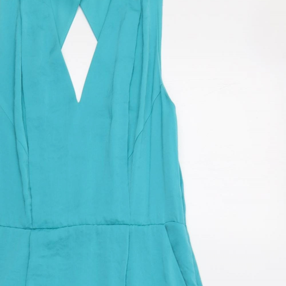 Whistles Womens Green   Fit & Flare  Size 14
