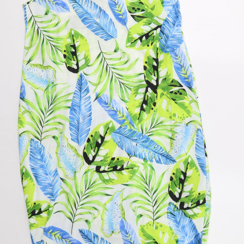Roman Womens Green Floral  A-Line  Size 10