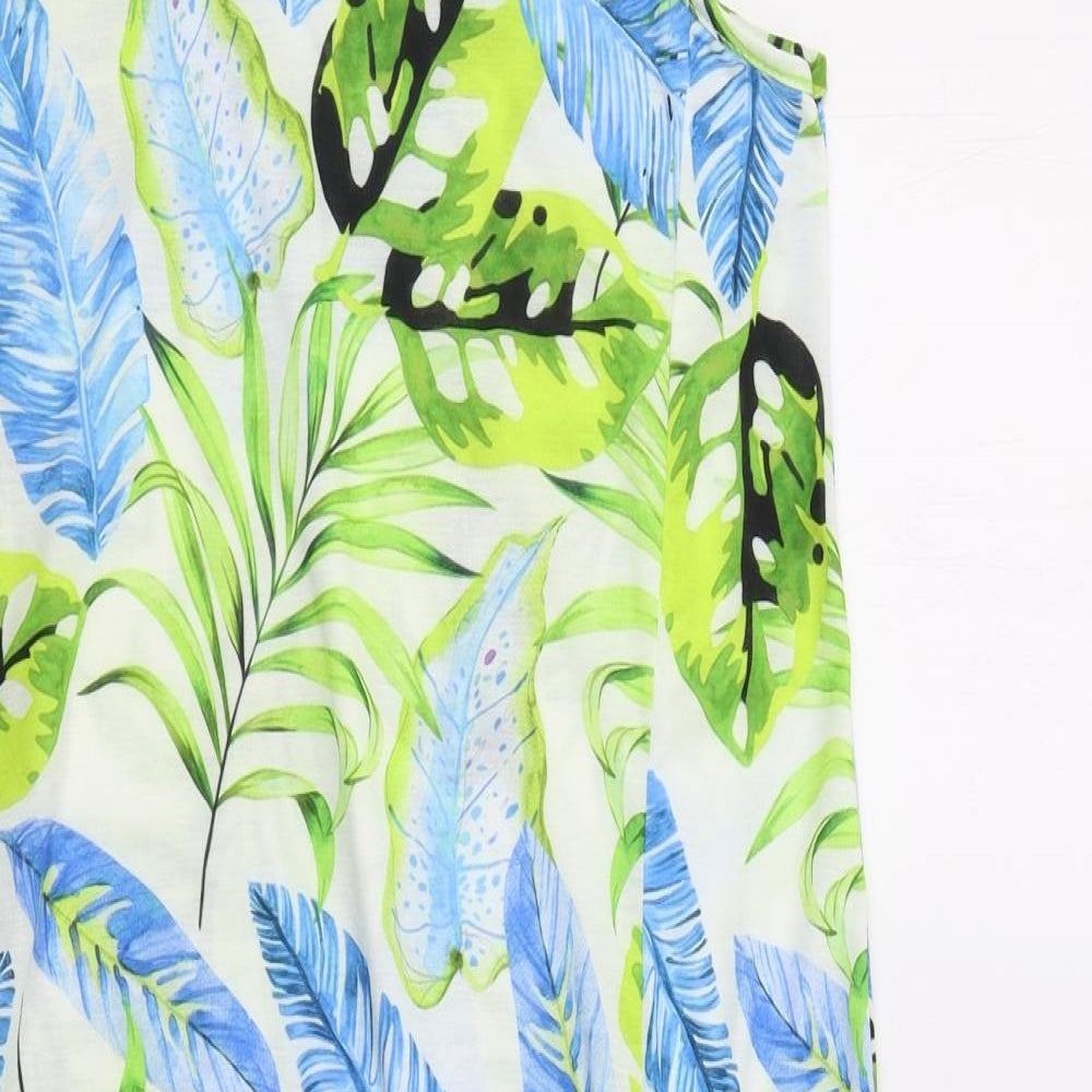 Roman Womens Green Floral  A-Line  Size 10