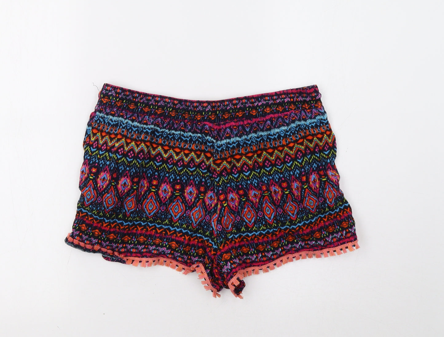 George Womens Multicoloured Geometric  Bermuda Shorts Size 12