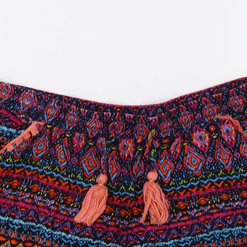George Womens Multicoloured Geometric  Bermuda Shorts Size 12