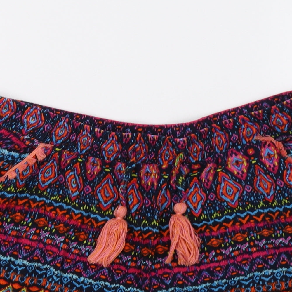 George Womens Multicoloured Geometric  Bermuda Shorts Size 12