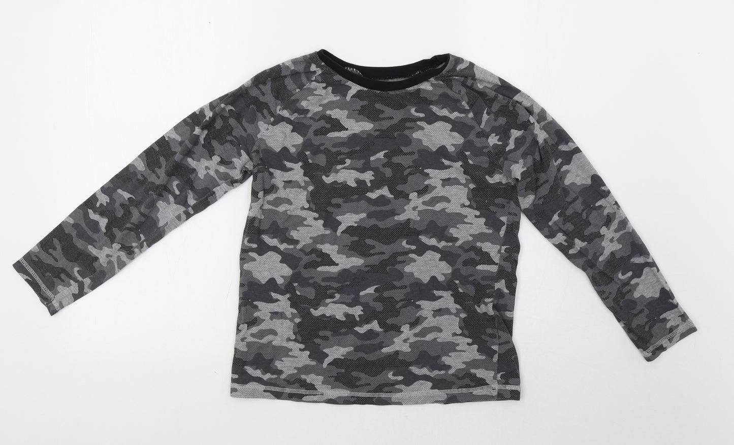 George Boys Grey Camouflage  Basic T-Shirt Size 11-12 Years