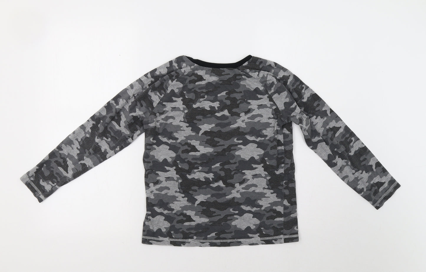George Boys Grey Camouflage  Basic T-Shirt Size 11-12 Years