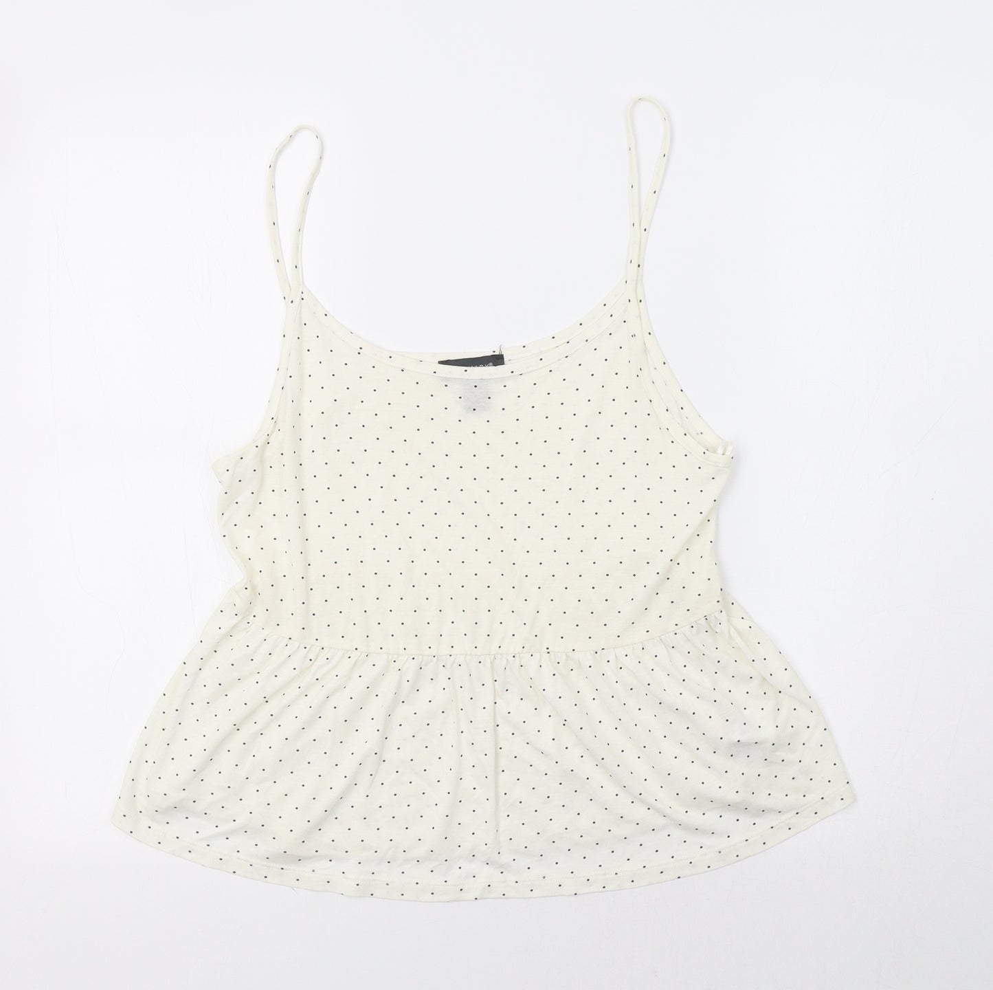 Primark Womens Ivory Polka Dot  Camisole Tank Size M
