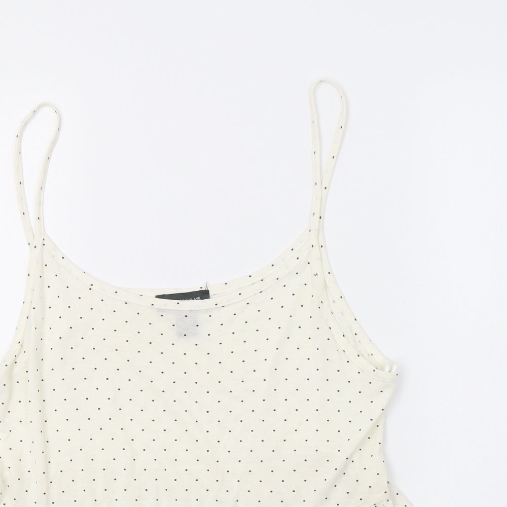 Primark Womens Ivory Polka Dot  Camisole Tank Size M