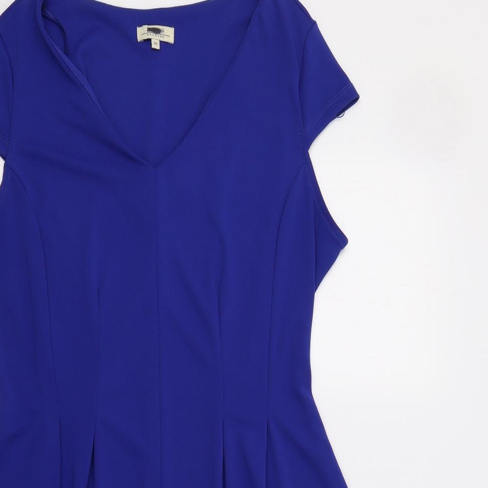 Papaya Womens Blue   Fit & Flare  Size 18