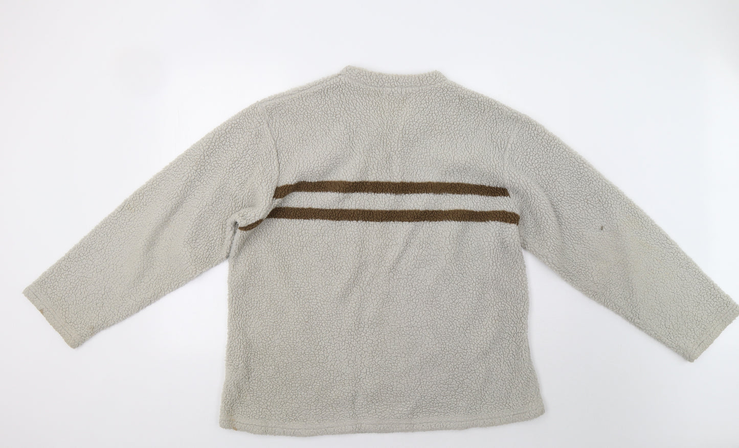 Nico Mens Beige Striped  Pullover Sweatshirt Size L