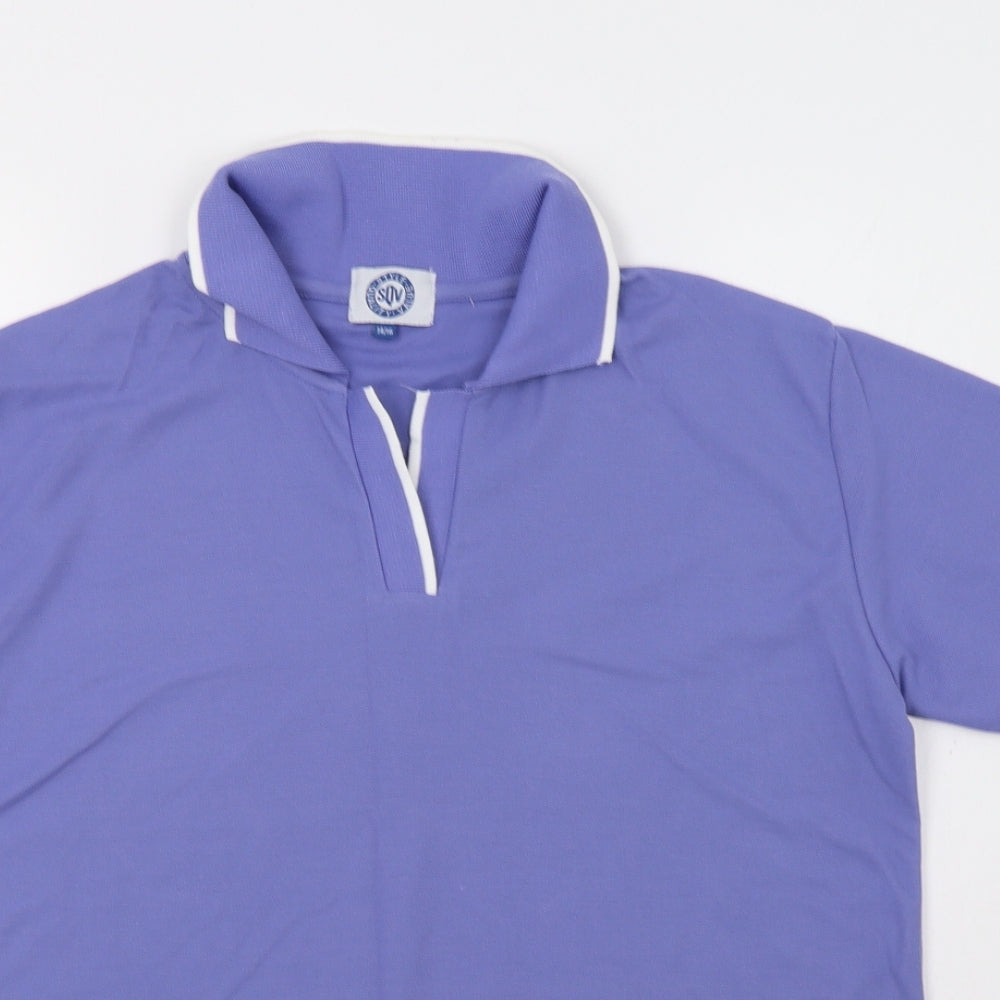 SQV Womens Purple   Basic Polo Size 16