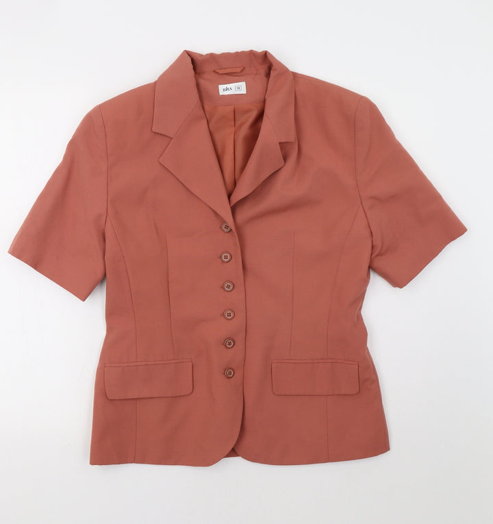 BHS Womens Pink Jacket Blazer Size 14