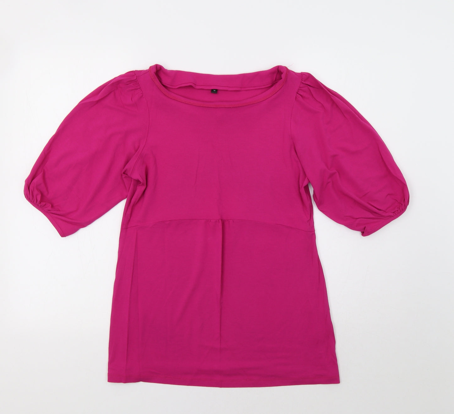 M&S Womens Pink   Basic Blouse Size 14