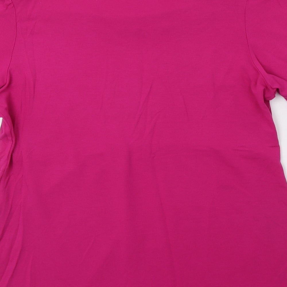 M&S Womens Pink   Basic Blouse Size 14