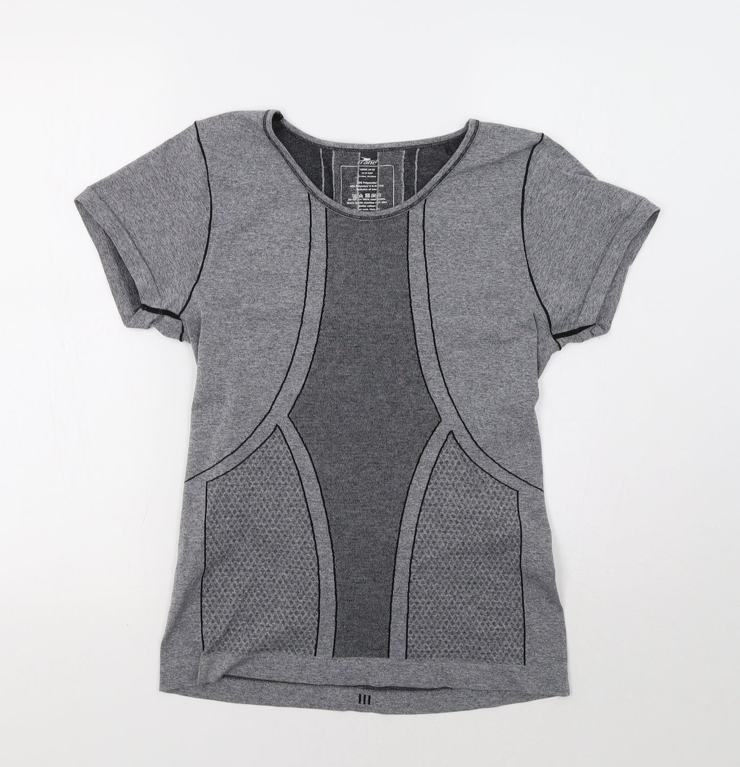 Crane Womens Grey   Jersey T-Shirt Size 16