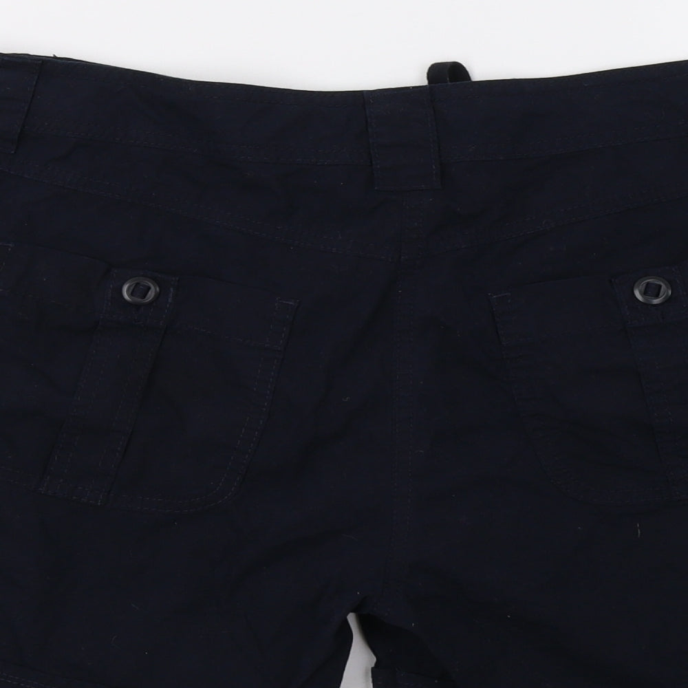 M&S Womens Blue   Cargo Shorts Size 18