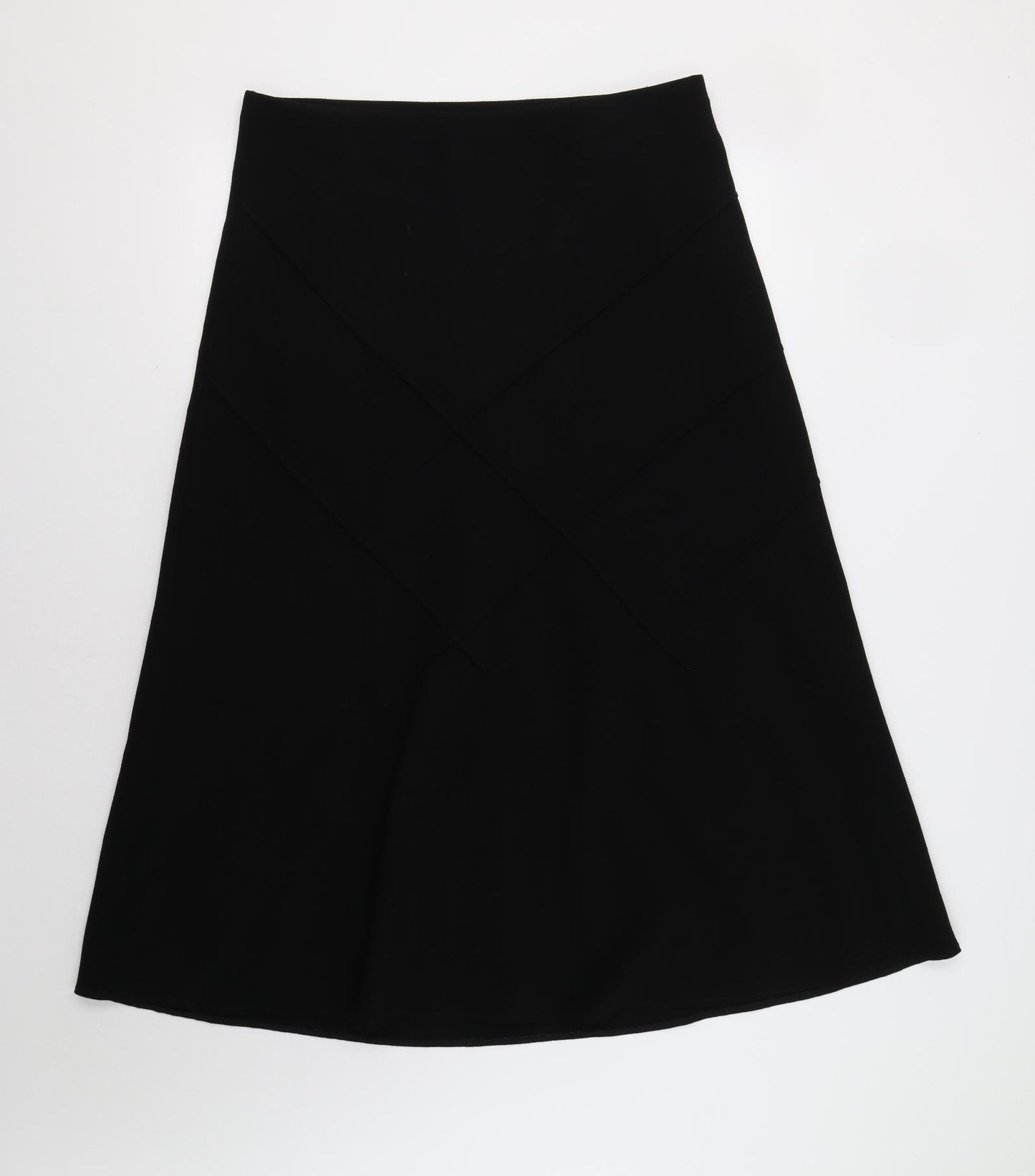 M&S Womens Black   A-Line Skirt Size 16
