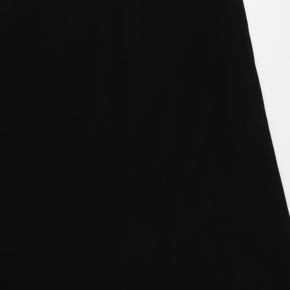M&S Womens Black   A-Line Skirt Size 16