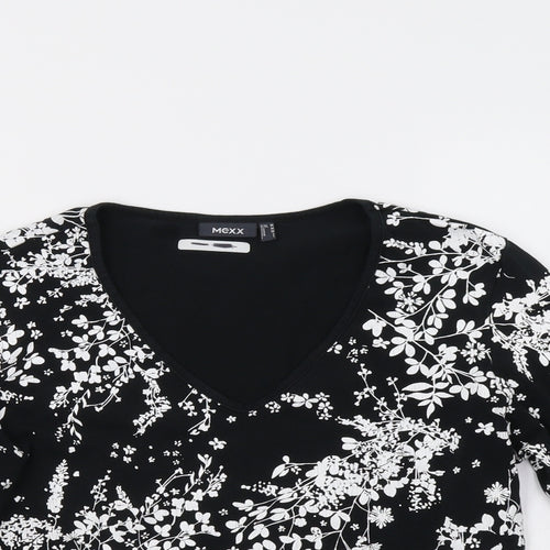 Mexx Womens Black Floral  Basic Blouse Size M