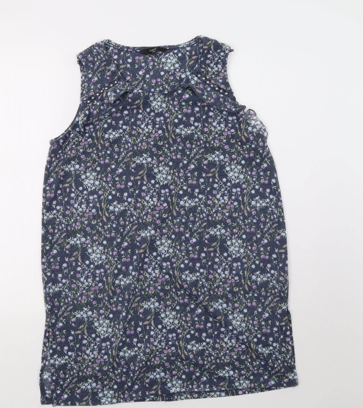 NEXT Womens Blue Floral  Tunic Tank Size 16