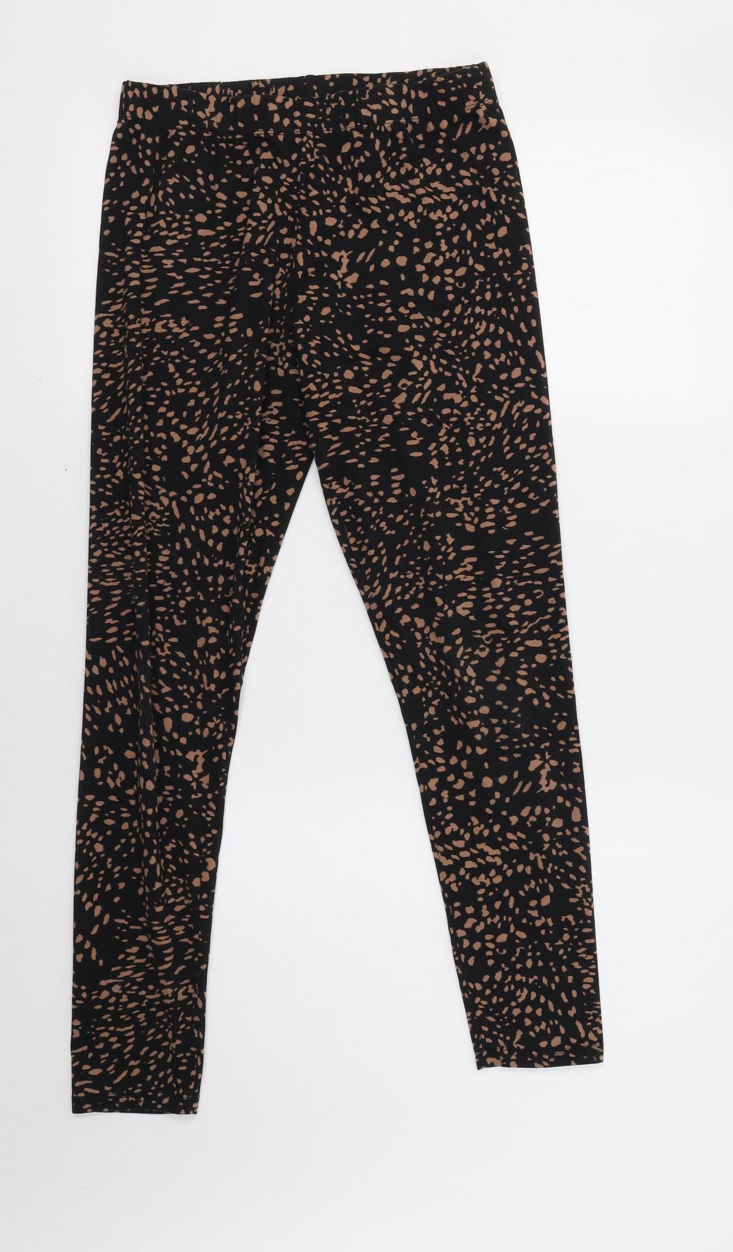 Primark Womens Black Animal Print  Jegging Leggings Size S L27 in