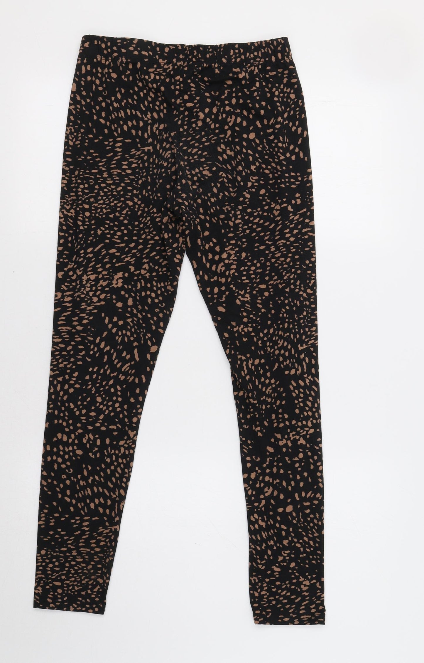 Primark Womens Black Animal Print  Jegging Leggings Size S L27 in