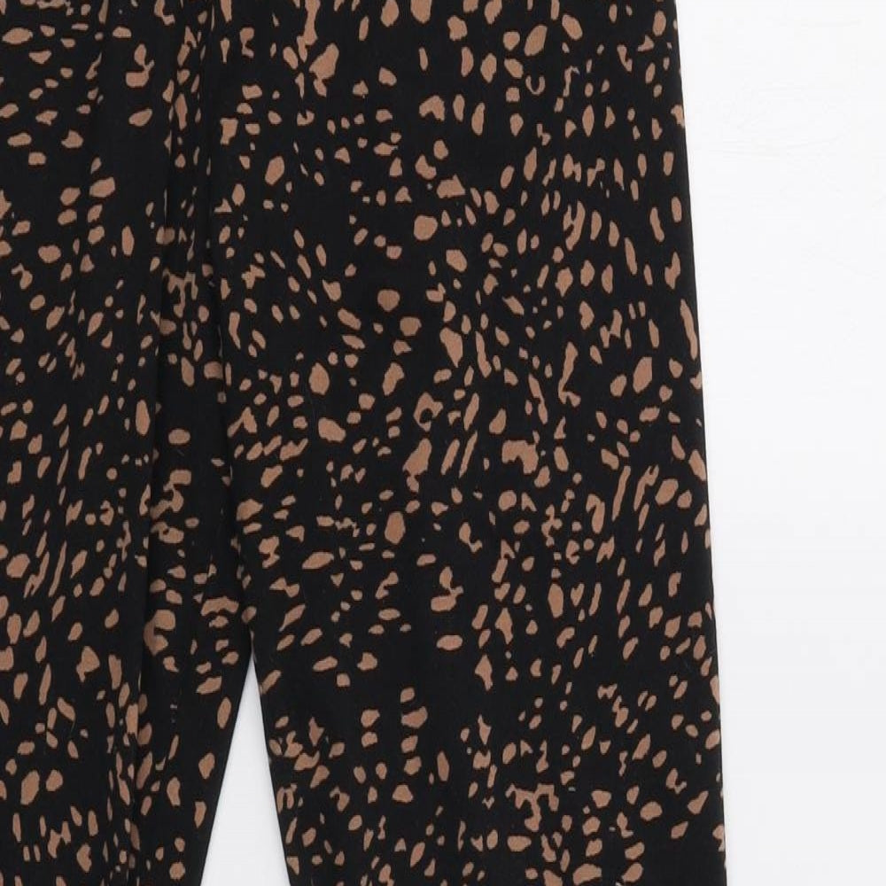 Primark Womens Black Animal Print  Jegging Leggings Size S L27 in