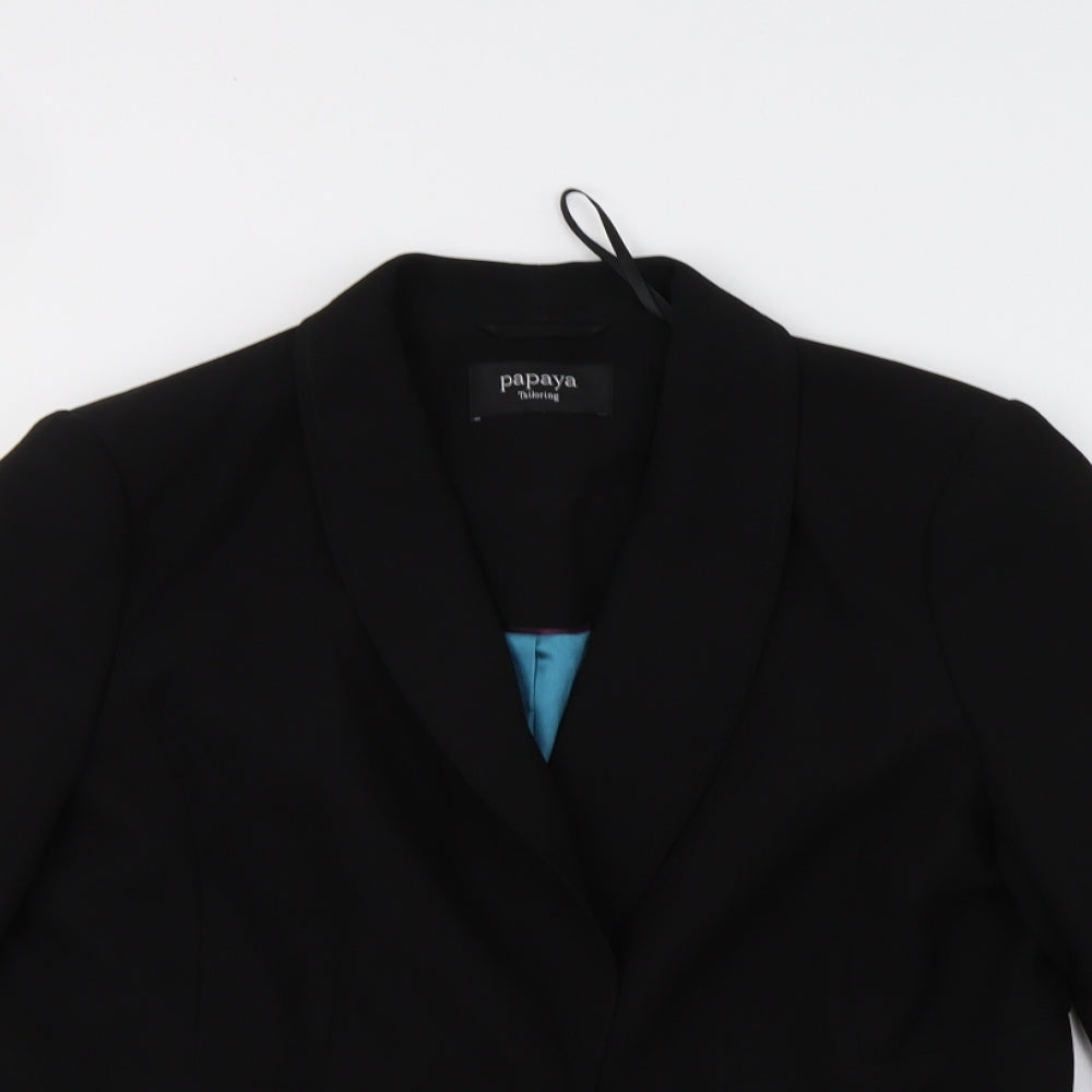 Papaya Womens Black   Jacket Blazer Size 18