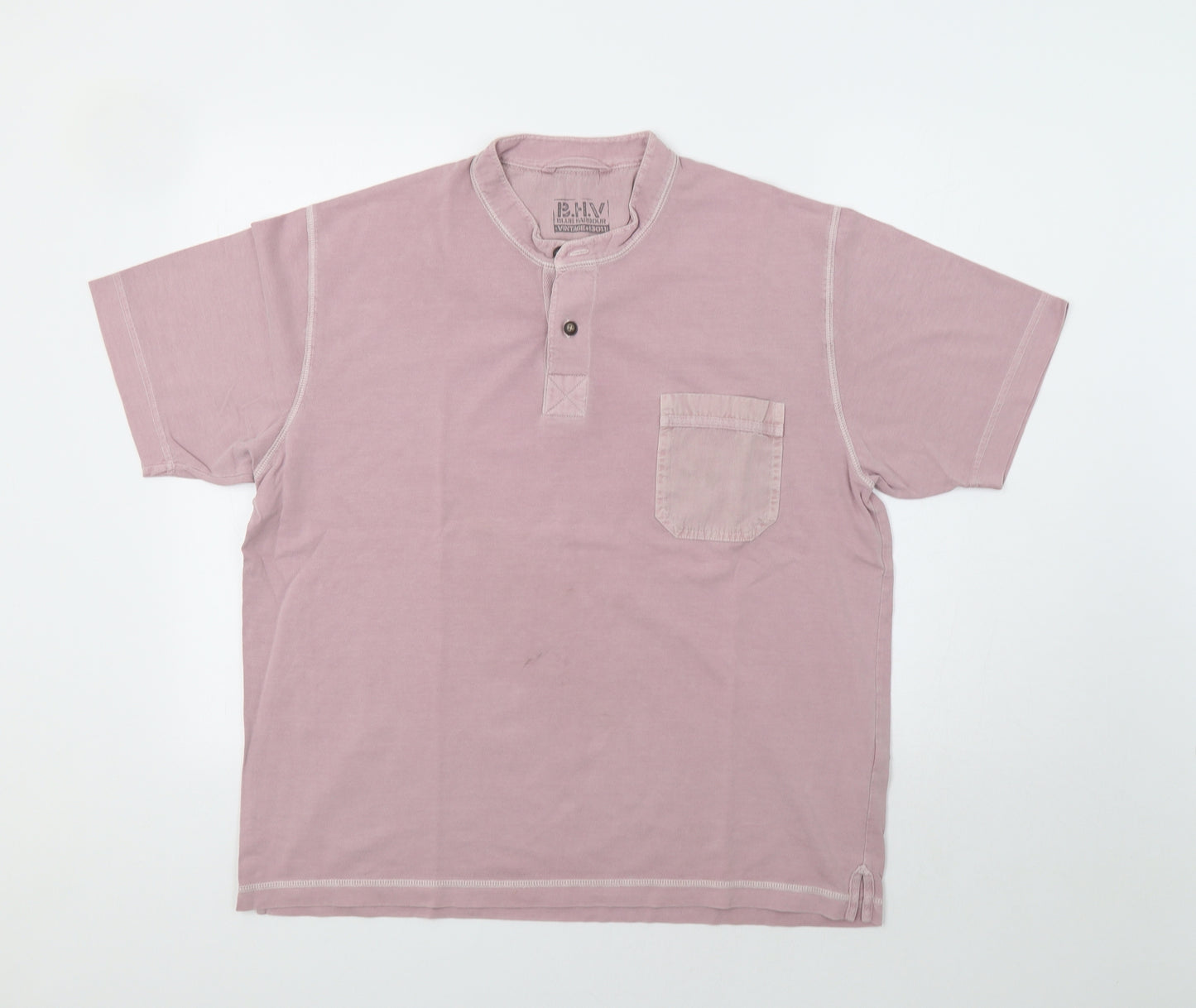 M&S Mens Pink    T-Shirt Size L