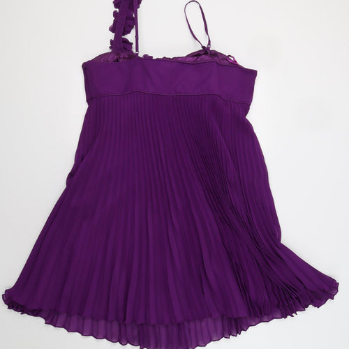 Debut Womens Purple   A-Line  Size 20  - Flower Detail